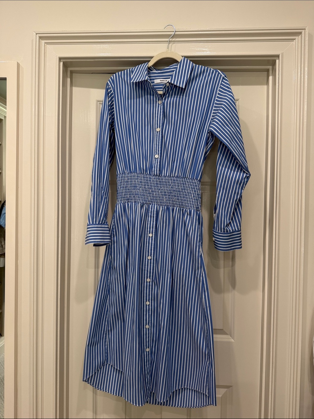 Thakoon Blue and White Striped Shirt